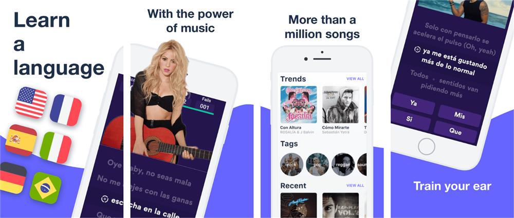 Sounter app học tiếng anh qua bài hát